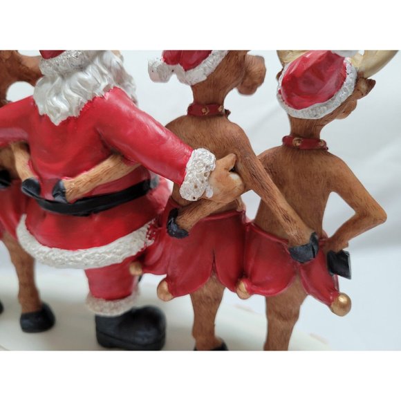 2008 Collections Etc Santa and Reindeer Dancing Musical Tabletop Decorat… - Picture 7 of 16
